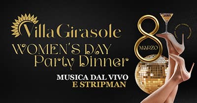Evento con cena Festa della donna al ristorante a Roma Villa Girasole
